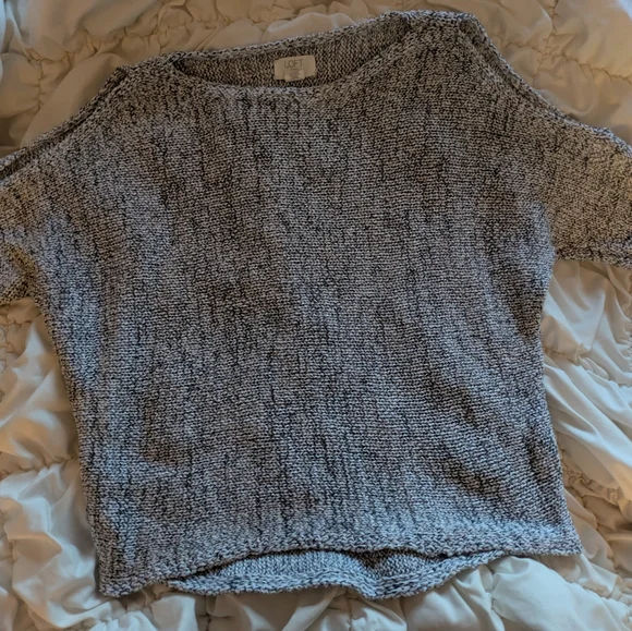 LOFT Charcoal Knit Women's Sweater - Picture 2 of 3
